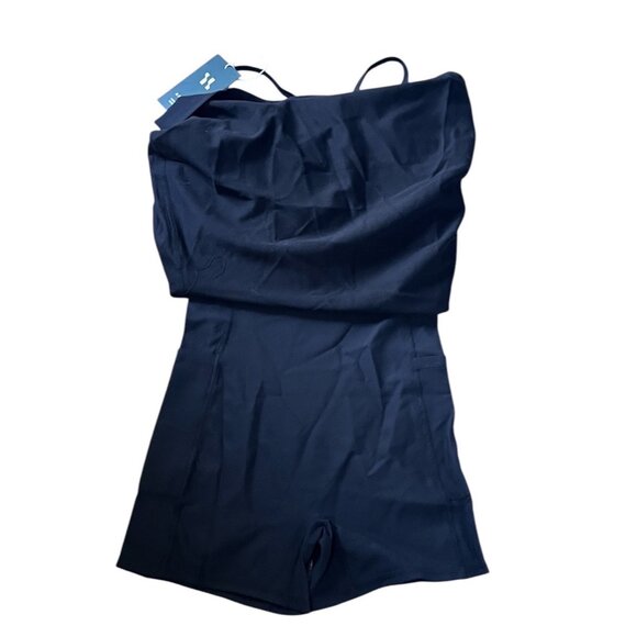 Halara Patitoff 2in1 ALine Spaghetti Strap Mini Active Tennis Dress Sz XXS Black - Picture 4 of 6